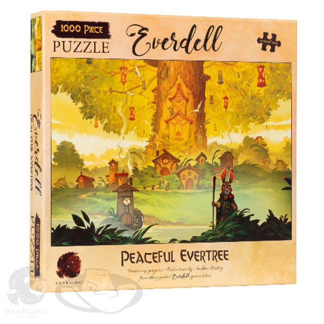 Hovedbilde Everdell 1000 Piece Puzzle Peaceful Evertree OOP