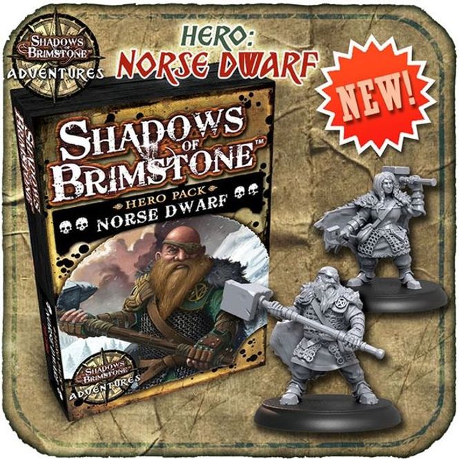 Hovedbilde Shadows of Brimstone Hero Pack Norse Dwarf