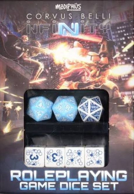 Hovedbilde Infinity RPG Dice Set Pan Oceania Box (7)