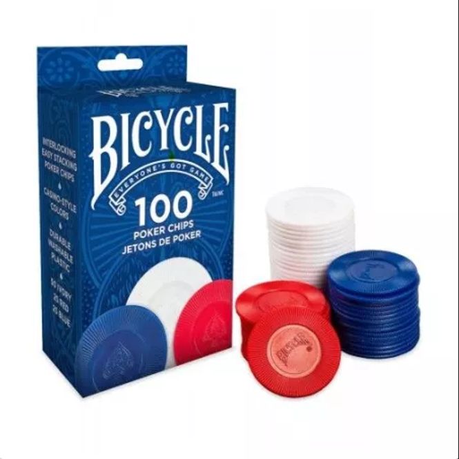 Hovedbilde Bicycle 2 Gram Plastic Poker Chips (100)
