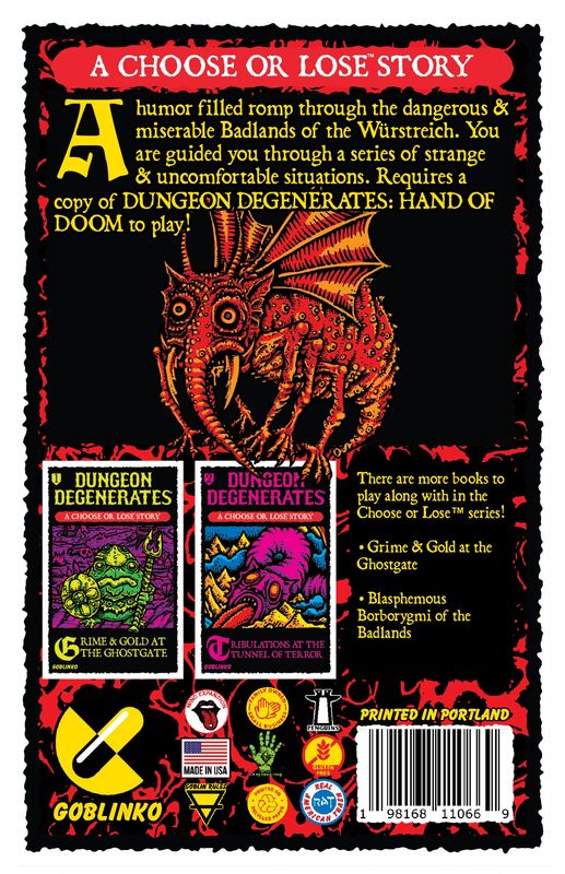 Dungeon Degenerates Blasphemous Boborygmi of the Badlands