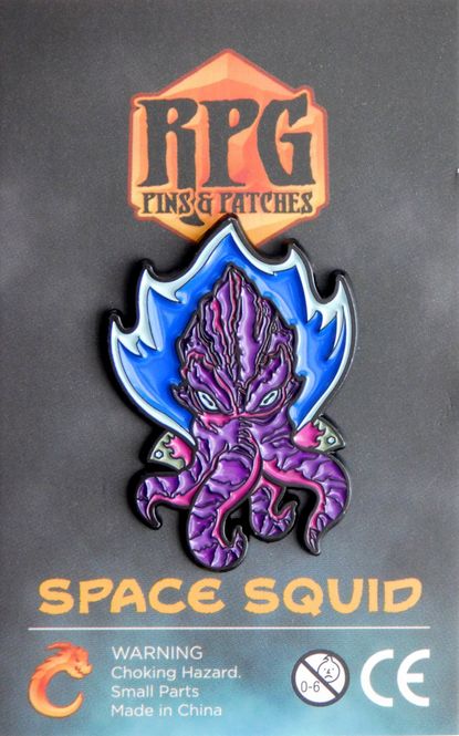 Hovedbilde RPG Pins: Space Squid - Purple Enamel Pin