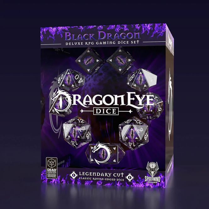 Hovedbilde Black Dragon Dice Legendary D10 Set (9)