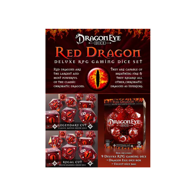 Hovedbilde Red Dragon Dice Legendary D10 Set (9)