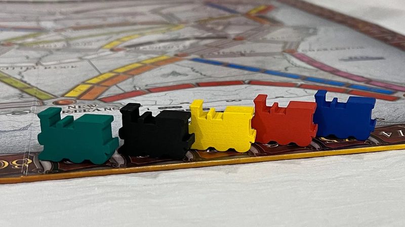 White Train Set (50 Trains)